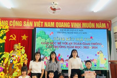 Trường Mầm non Lý Sơn tổ chức Hội thi “Giáo dục an toàn giao thông” cấp trường năm học 2023-2024